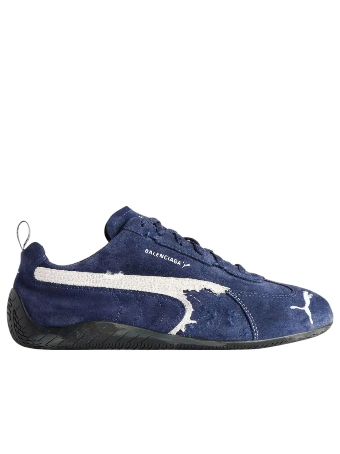 Balenciaga x Puma Speedcat Suede 'Distressed Navy White' — изображение 7 из 7, темно-синий/белый/черный