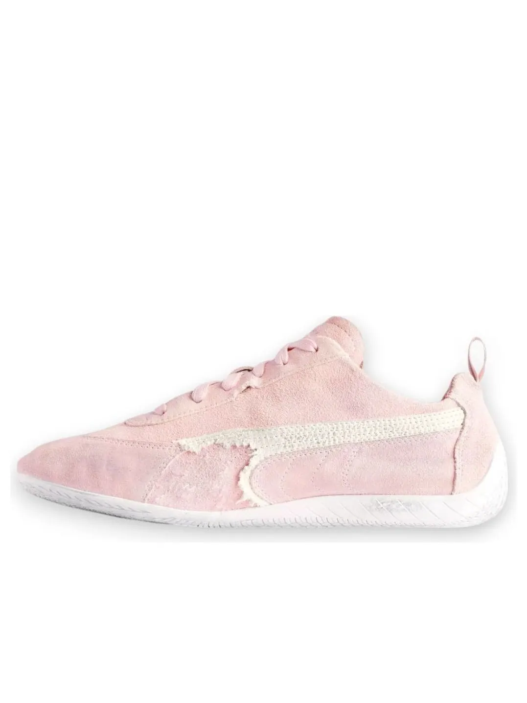 Кроссовки Balenciaga x Puma Speedcat Suede 'Distressed Pink White' — изображение 1 из 7, розовый