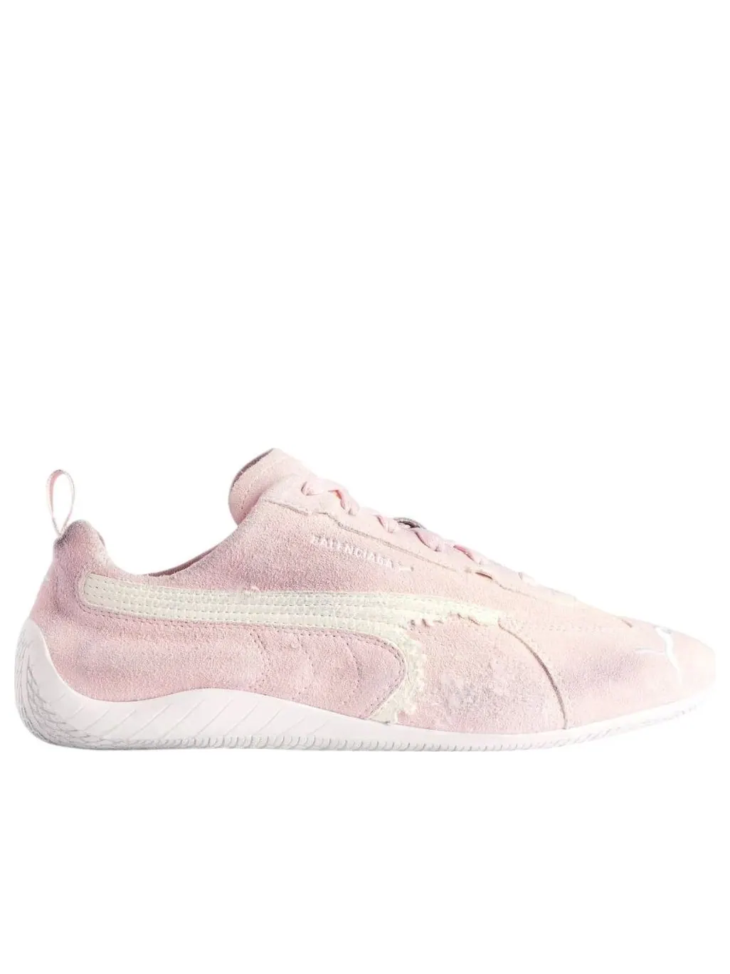 Кроссовки Balenciaga x Puma Speedcat Suede 'Distressed Pink White' — изображение 7 из 7, розовый