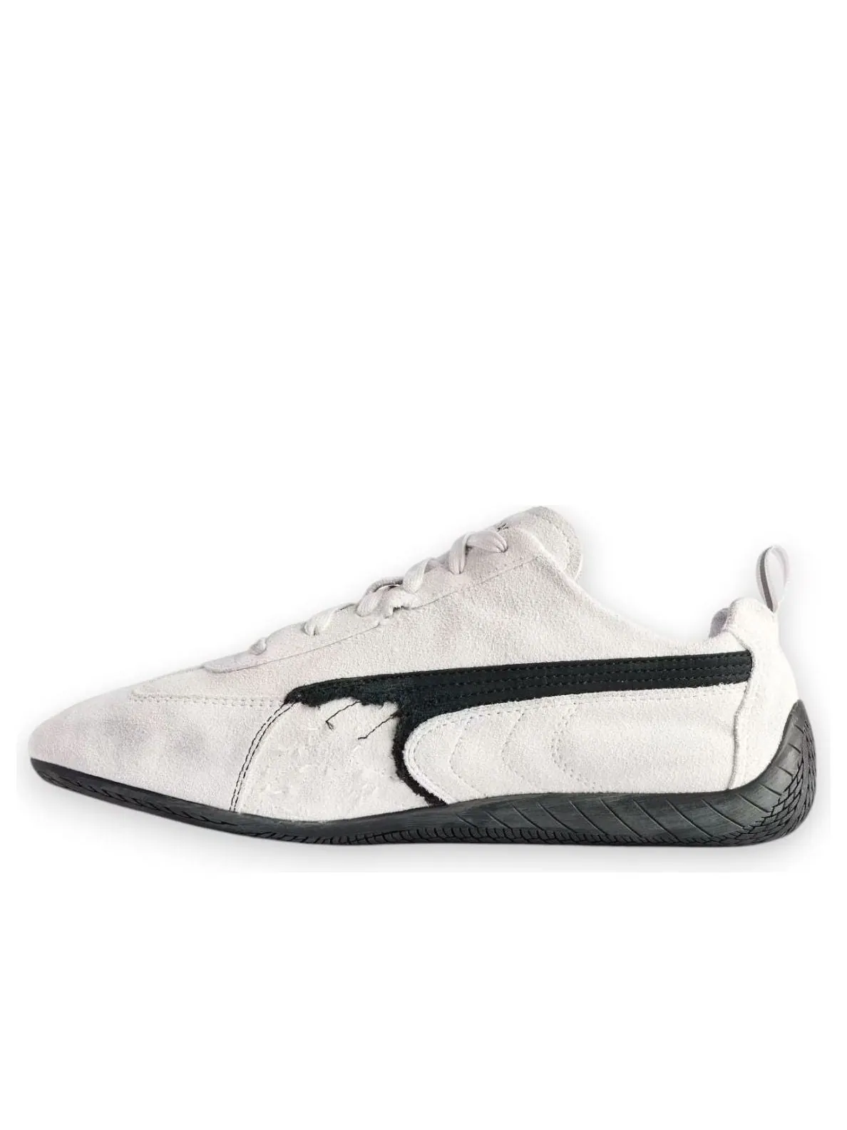 Кроссовки Balenciaga x Puma Speedcat Suede 'Distressed White Black' — изображение 1 из 7, белый