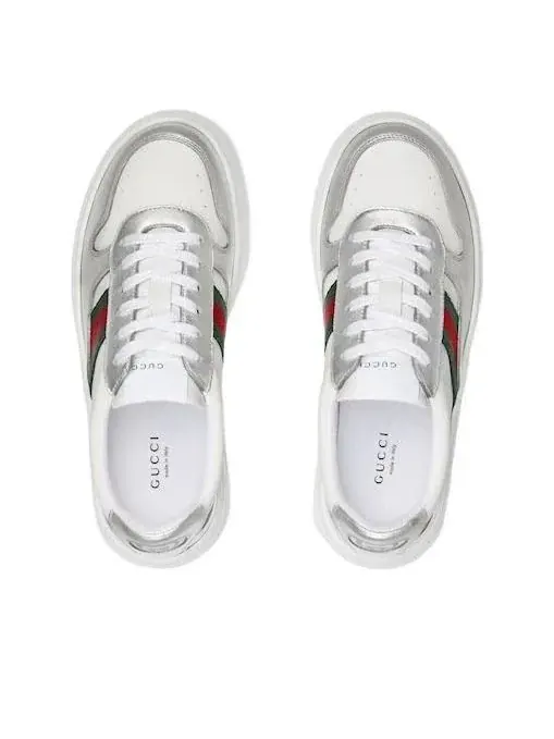 (WMNS) Кроссовки Gucci 26 Chunky Sneaker 'White Silver' — изображение 3 из 6, белый