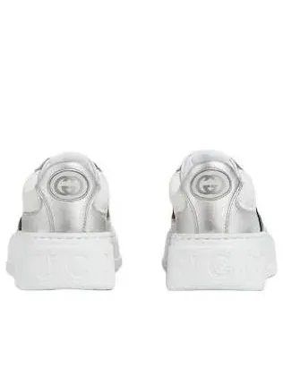(WMNS) Кроссовки Gucci 26 Chunky Sneaker 'White Silver' — изображение 4 из 6, белый