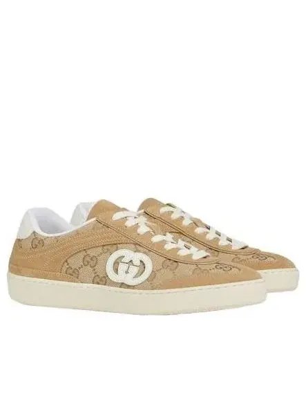 (WMNS) Кроссовки Gucci 26 G75 'Беже-коричневый' — изображение 2 из 6, бежевый