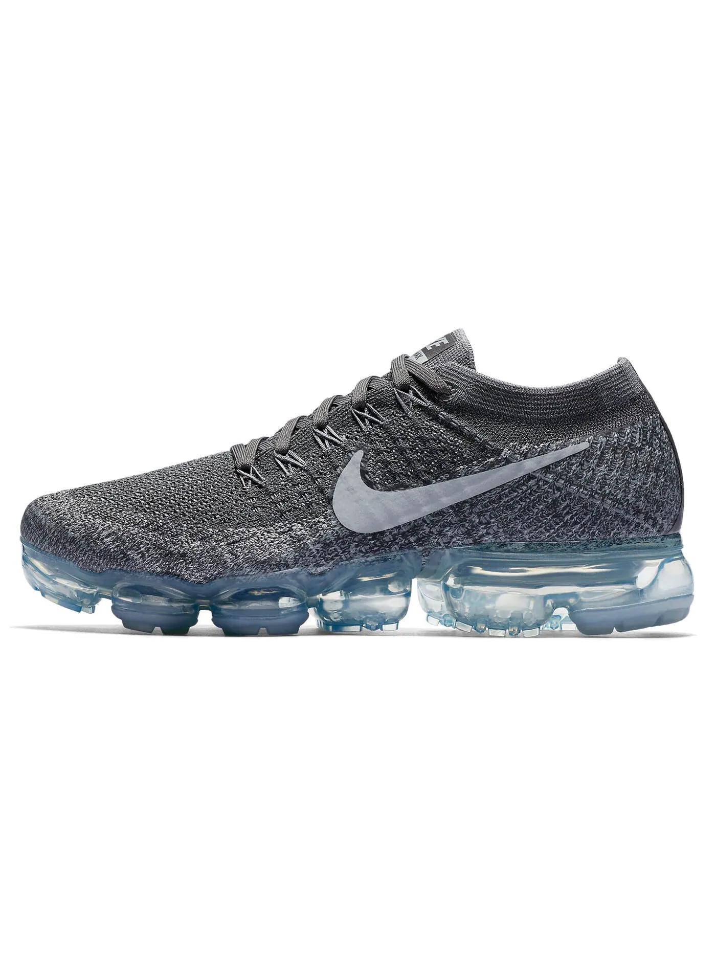 Кроссовки Nike Air VaporMax Flyknit — изображение 1 из 5, серебряный