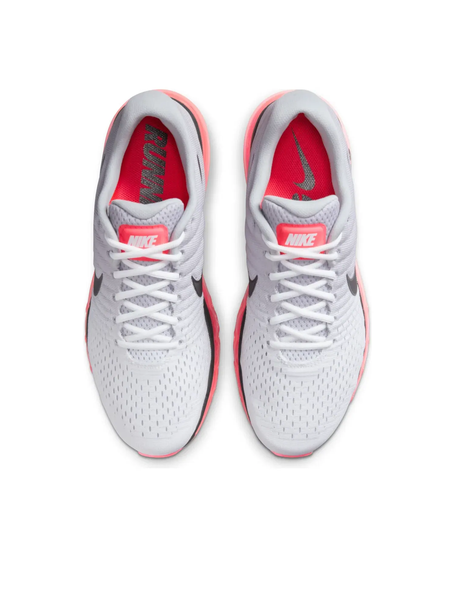 Кроссовки Nike Air Max 2017 'Wolf Grey Hot Punch' 849559-106 — изображение 2 из 6, белый