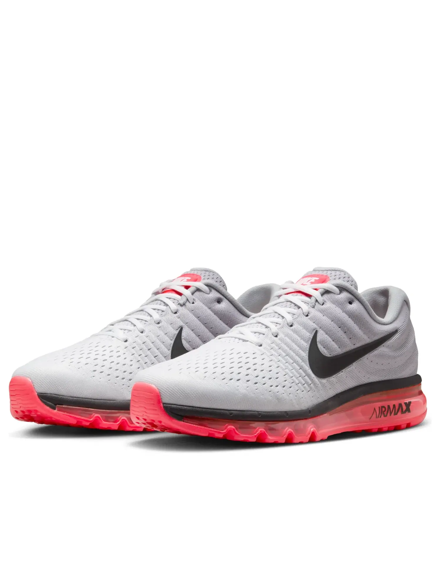 Кроссовки Nike Air Max 2017 'Wolf Grey Hot Punch' 849559-106 — изображение 4 из 6, белый