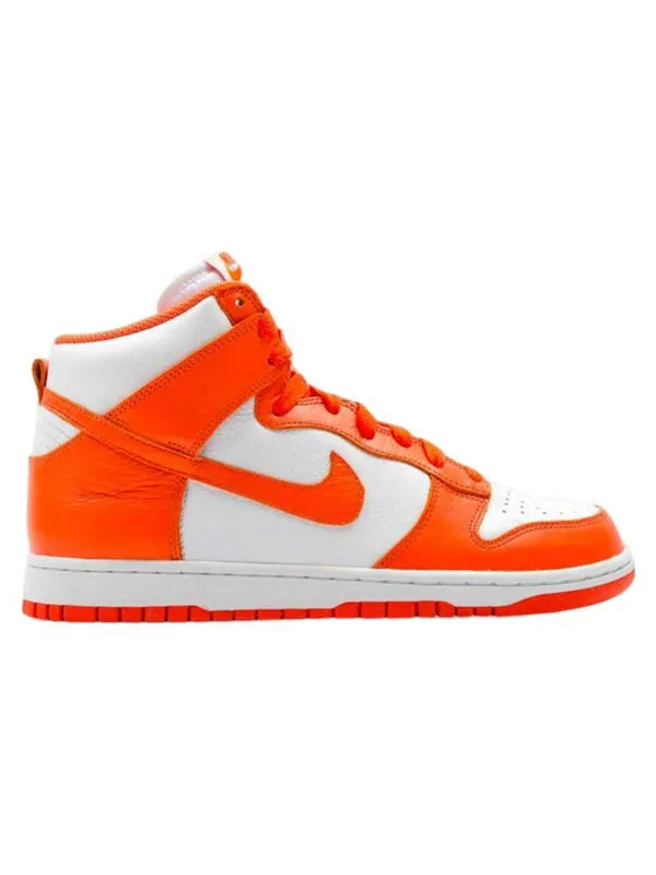 Кроссовки dunk high retro qs Nike — изображение 2 из 4, белый/оранжевый