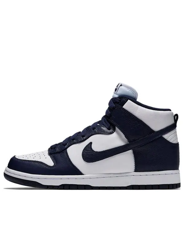 Кроссовки dunk high retro qs Nike — изображение 1 из 4, белый/синий