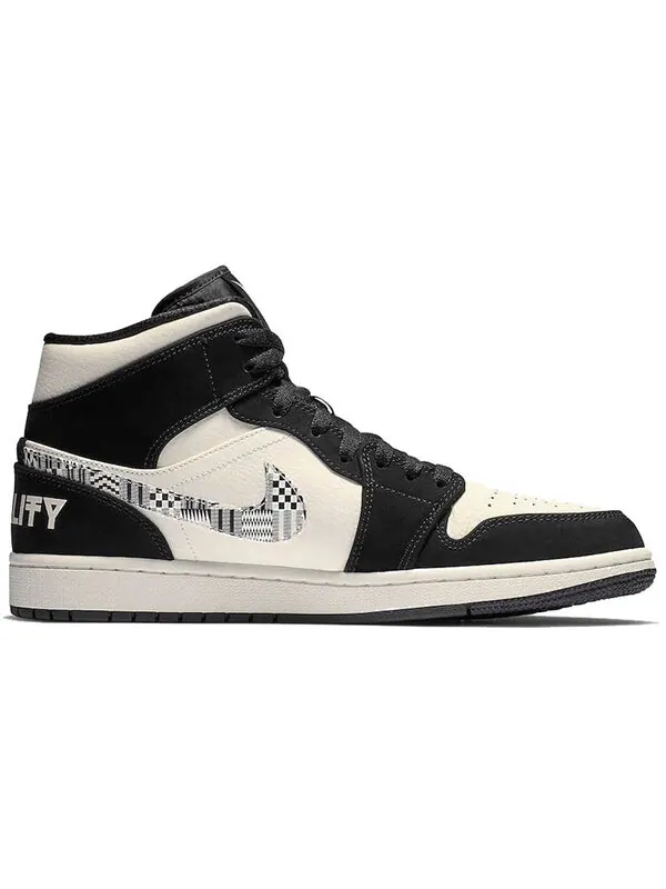 Кроссовки 1 mid melo se Air Jordan — изображение 2 из 4, черный/белый