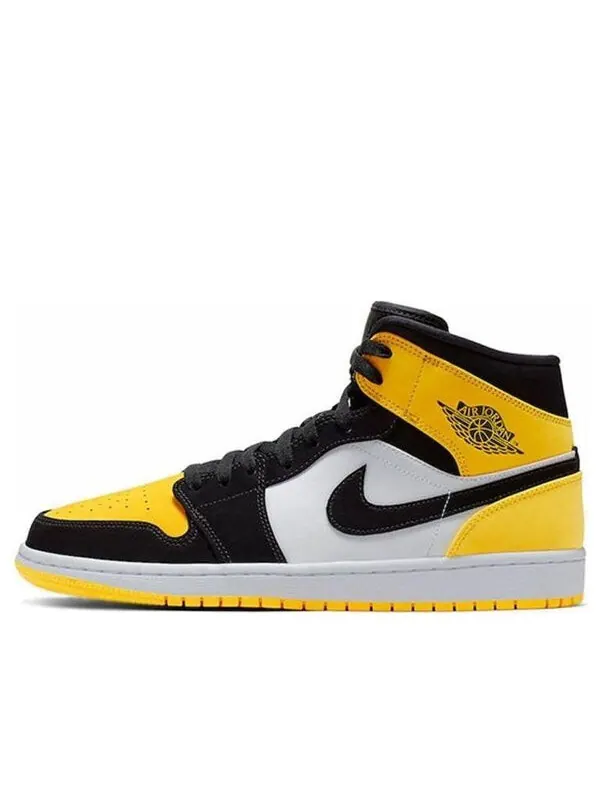 Кроссовки 1 средний размер Air Jordan — изображение 1 из 4, черный-желтый-белый