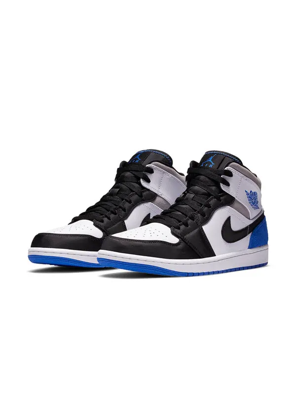 Кроссовки 1 средний размер Air Jordan — изображение 3 из 4, белый//черный/серый