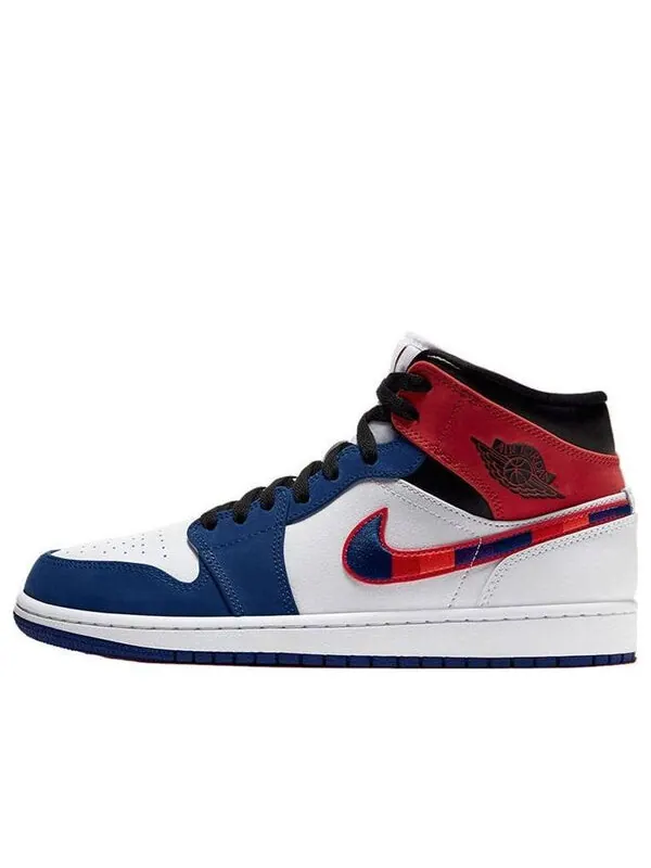 Кроссовки 1 средние Air Jordan — изображение 1 из 4, белый/синий