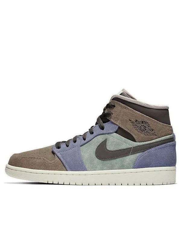 Кроссовки 1 средние Air Jordan — изображение 1 из 4, голубой//серый