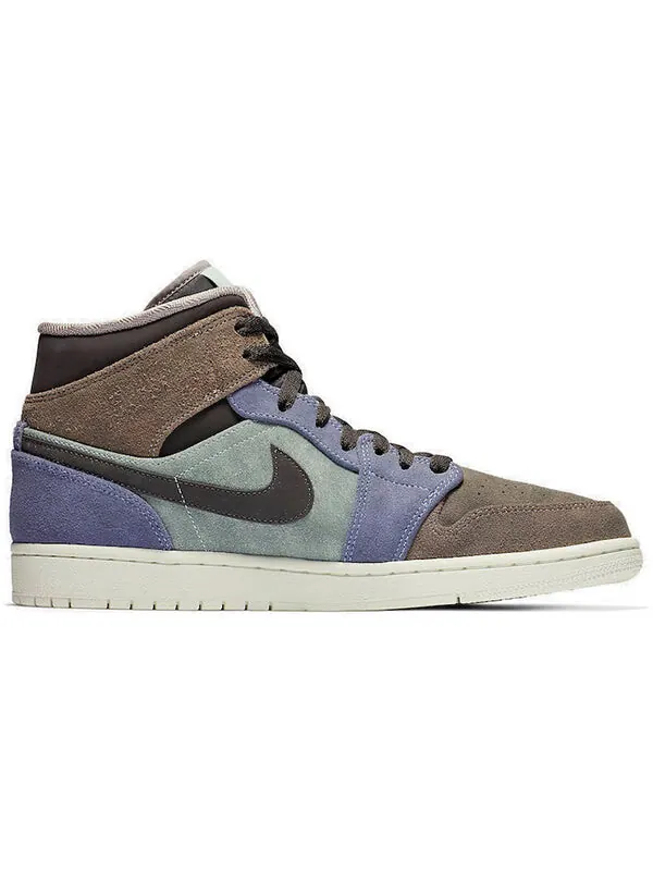 Кроссовки 1 средние Air Jordan — изображение 2 из 4, голубой//серый