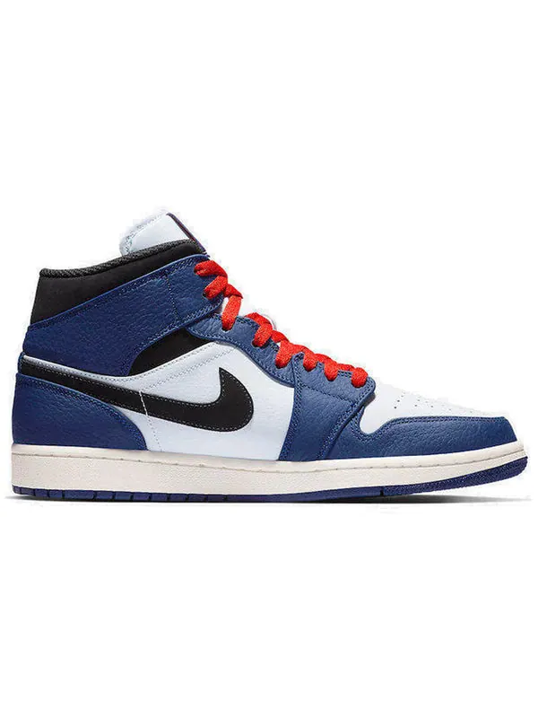 Кроссовки 1 retro mid se 'deep royal blue' Air Jordan — изображение 2 из 4, глубокий/черный