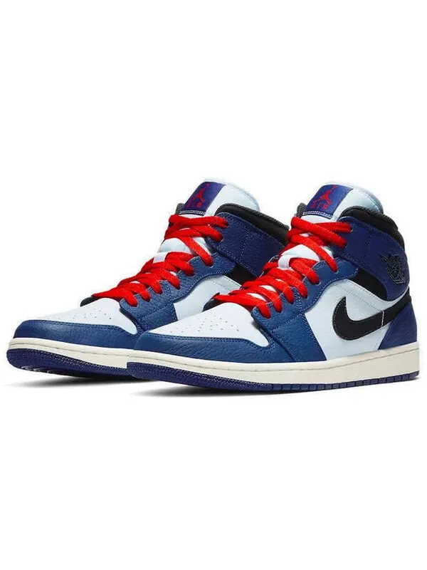 Кроссовки 1 retro mid se 'deep royal blue' Air Jordan — изображение 3 из 4, глубокий/черный