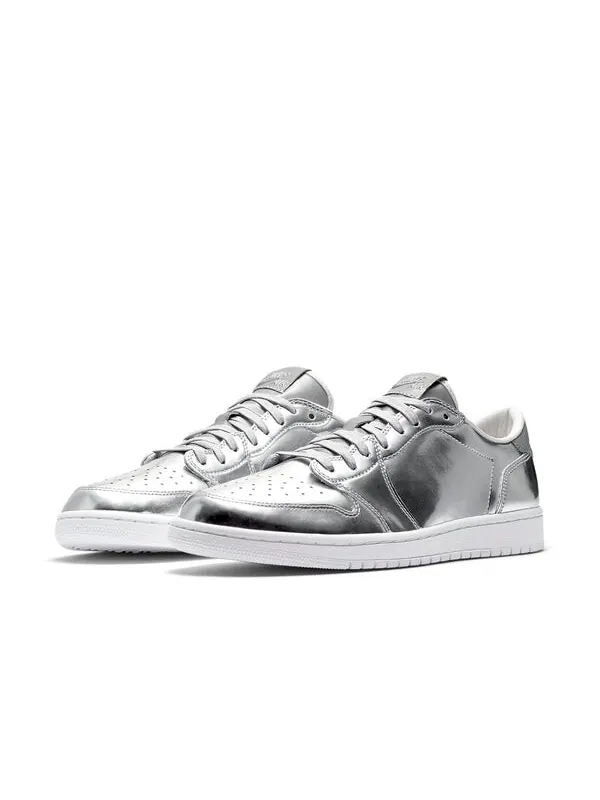 Кроссовки 1 ретро низкие og pinnacle Air Jordan — изображение 3 из 4, серебристый/металлик