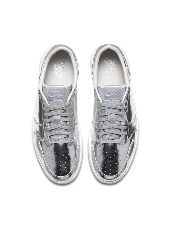 Кроссовки 1 ретро низкие og pinnacle Air Jordan — изображение 4 из 4, серебристый/металлик