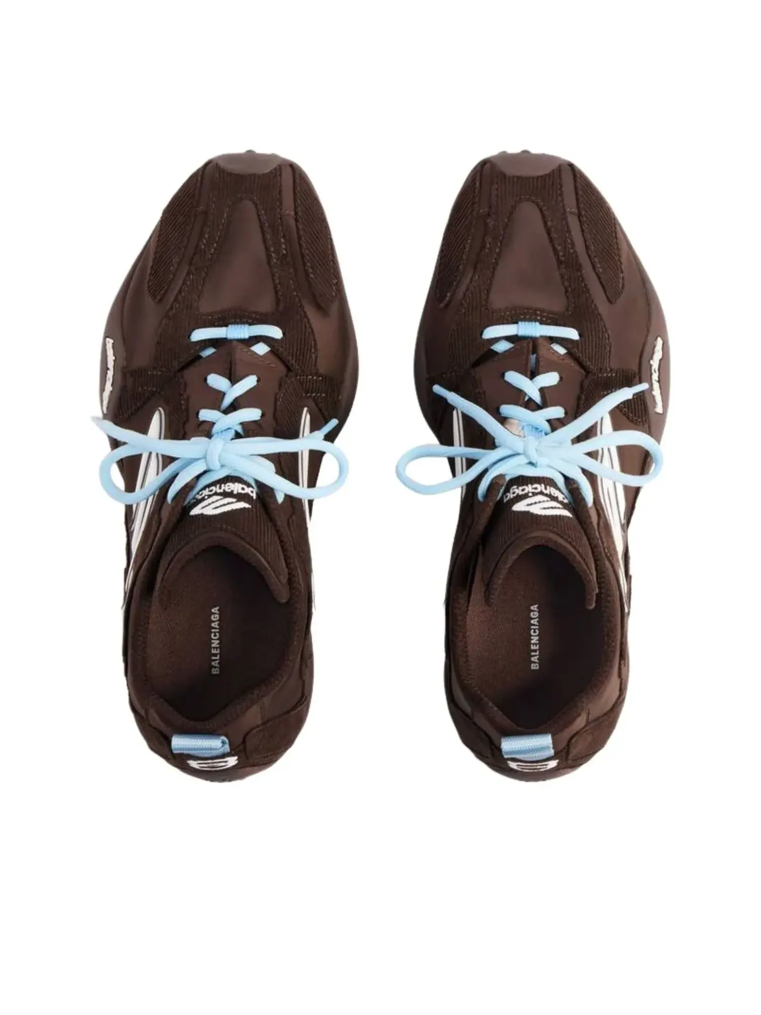 Кроссовки Balenciaga Monday Ultra 'Brown White Light Blue' — изображение 3 из 6, коричневый