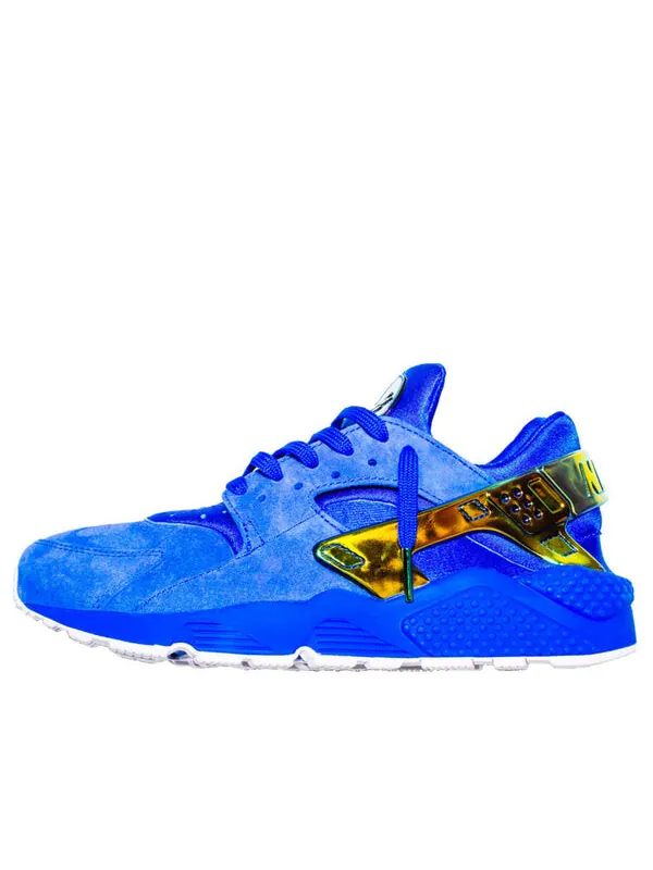 Кроссовки x undefeated air huarache run premium qs Nike — изображение 1 из 1, белый/белый/синий