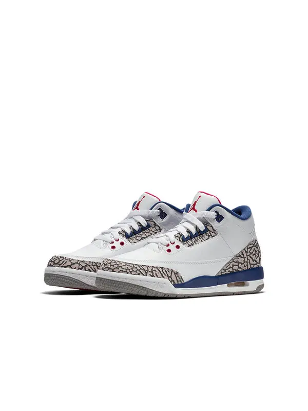 Кроссовки 3 ретро og Air Jordan — изображение 3 из 4, белый/серый-синий