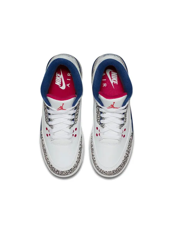 Кроссовки 3 ретро og Air Jordan — изображение 4 из 4, белый/серый-синий