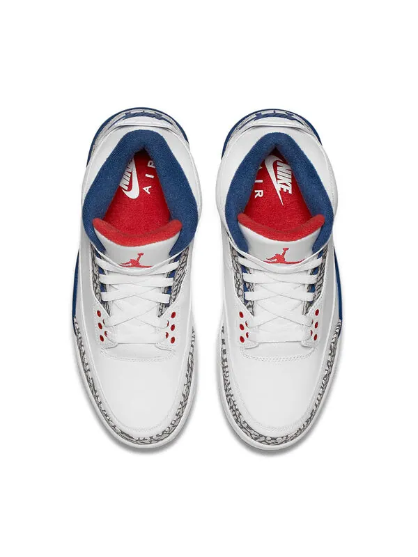 Кроссовки 3 ретро og Air Jordan — изображение 2 из 4, белый/серый-синий