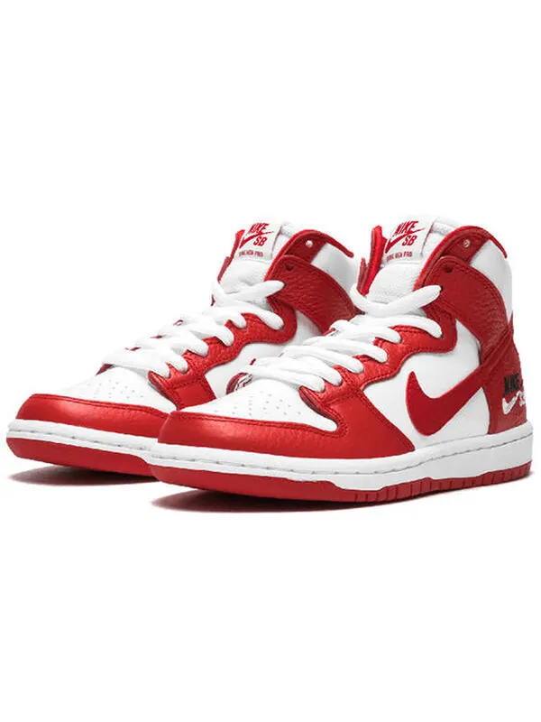 Кроссовки sb dunk high pro Nike — изображение 2 из 4, красный/красный-белый