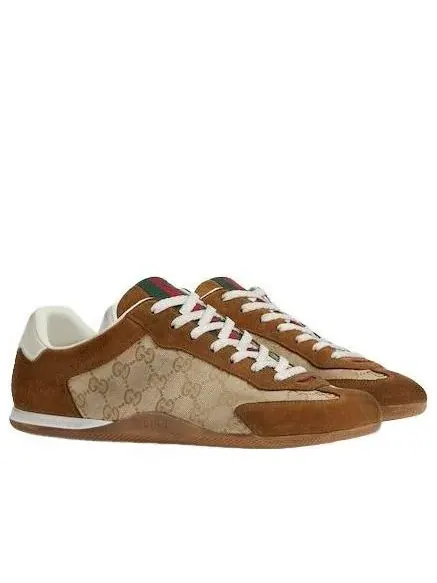 Кроссовки Gucci Shift 'Беже-коричневый' — изображение 2 из 7, бежевый