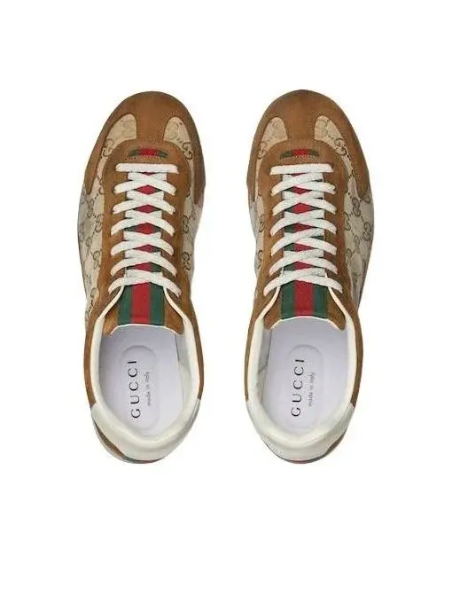 Кроссовки Gucci Shift 'Беже-коричневый' — изображение 3 из 7, бежевый