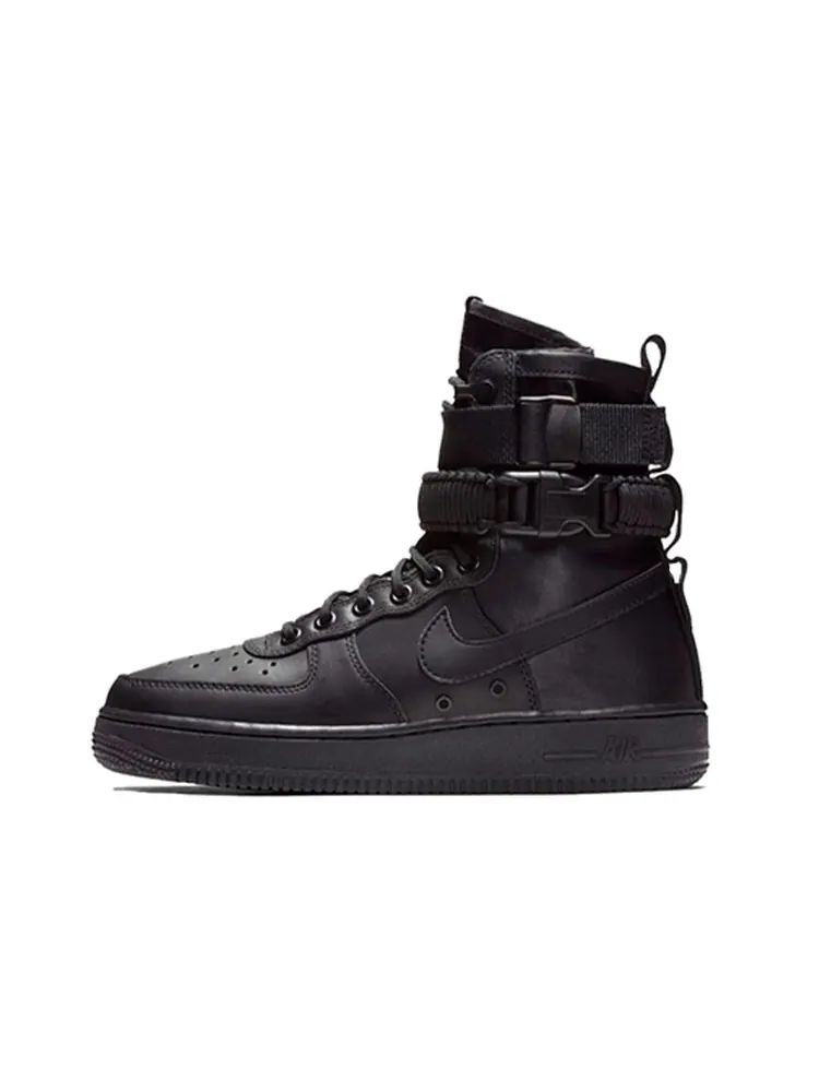 Кроссовки Nike Air Force 1 Triple Black Leather Women's — изображение 1 из 4