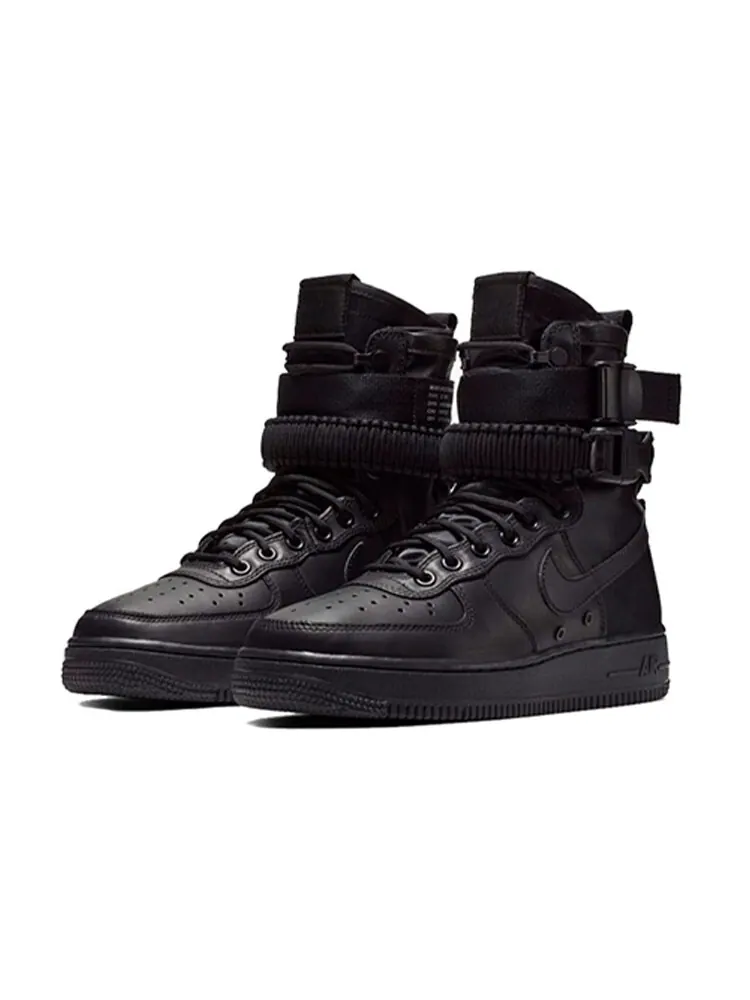 Кроссовки Nike Air Force 1 Triple Black Leather Women's — изображение 3 из 4