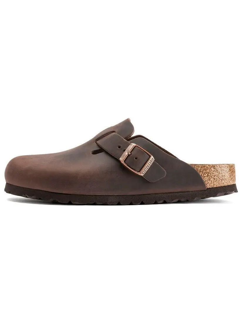 Кроссовки Birkenstock Boston Narrow 'Oiled Leather Habanna' 0 — изображение 2 из 6, коричневый