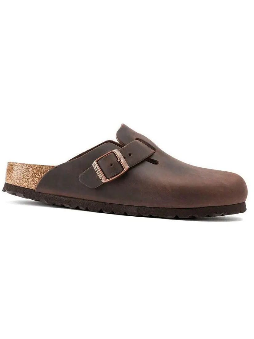 Кроссовки Birkenstock Boston Narrow 'Oiled Leather Habanna' 0 — изображение 3 из 6, коричневый