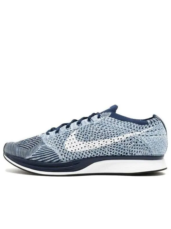 Кроссовки flyknit racer Nike — изображение 1 из 4, синий/черный/белый