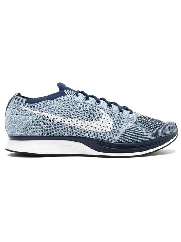 Кроссовки flyknit racer Nike — изображение 2 из 4, синий/черный/белый