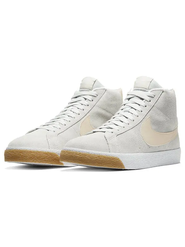 Кроссовки blazer mid sb 'cream gum' Nike — изображение 3 из 4, бежевый