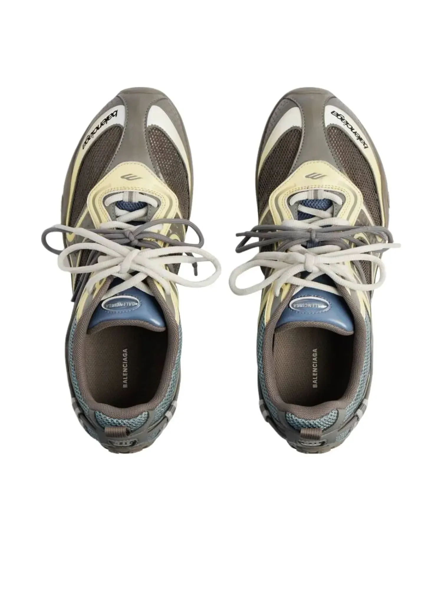 Кроссовки Balenciaga Radar 'Brown Blue Yellow Grey' — изображение 2 из 5, коричневый