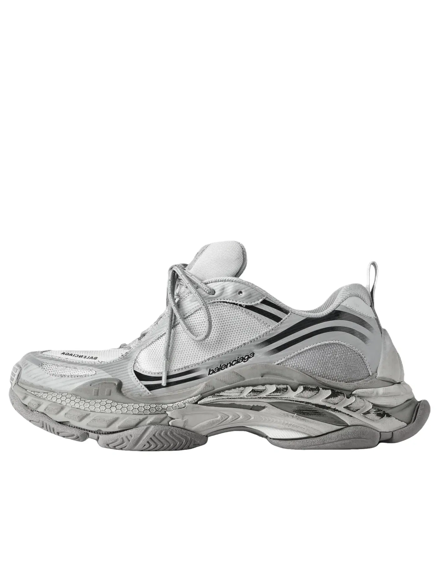 Мужские кроссовки с шнуровкой Triple S.2 Gradient Balenciaga — изображение 1 из 5, серый
