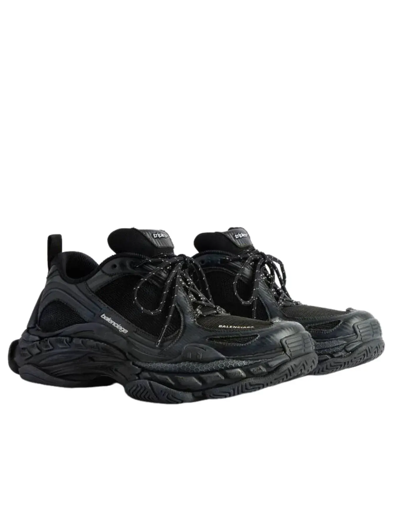 Кроссовки Balenciaga Triple S.2 'Black Dark Grey' 865849WTRS21011 — изображение 2 из 6, черный