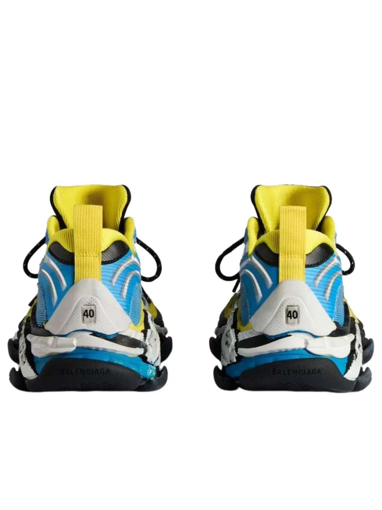 Кроссовки Balenciaga Triple S.2 'Blue White Yellow' — изображение 5 из 6, мульти