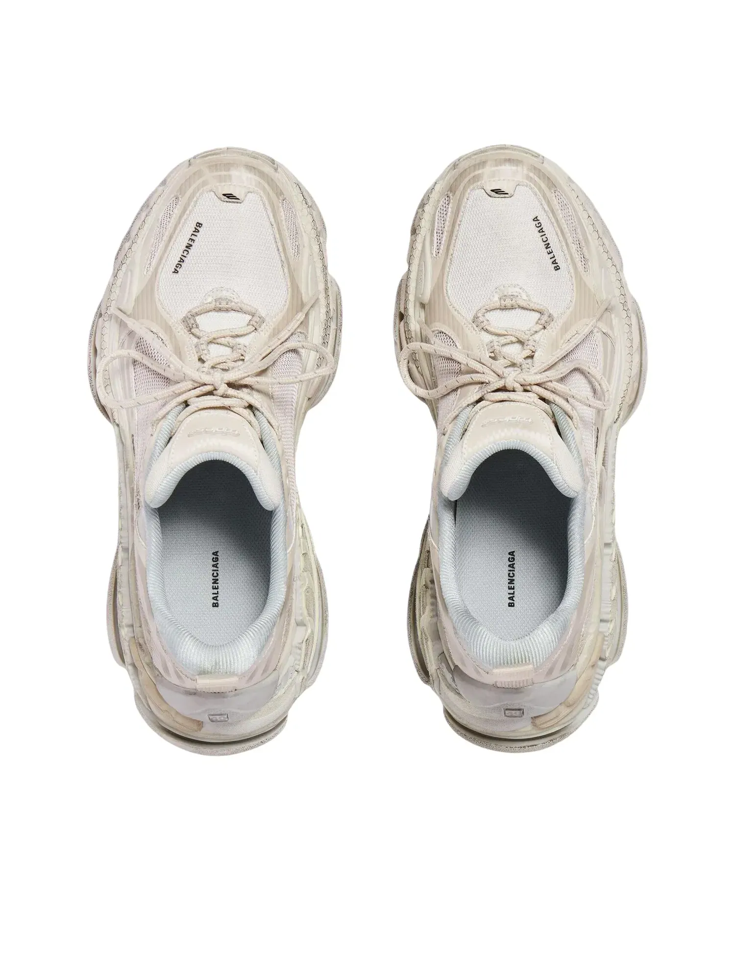 Мужские кроссовки с закрытой шнуровкой Triple S Balenciaga — изображение 4 из 5, белый