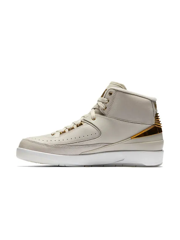 Кроссовки 2 Air Jordan — изображение 2 из 4, светлый/золотистый-белый