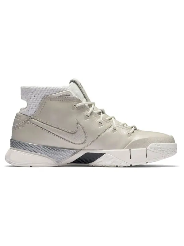 Кроссовки зум кобе 1 Nike — изображение 2 из 4, белый/черный