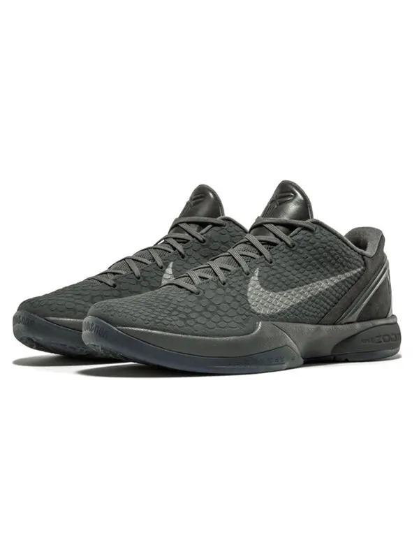 Кроссовки зум кобе 6 Nike — изображение 2 из 4, серый/черный