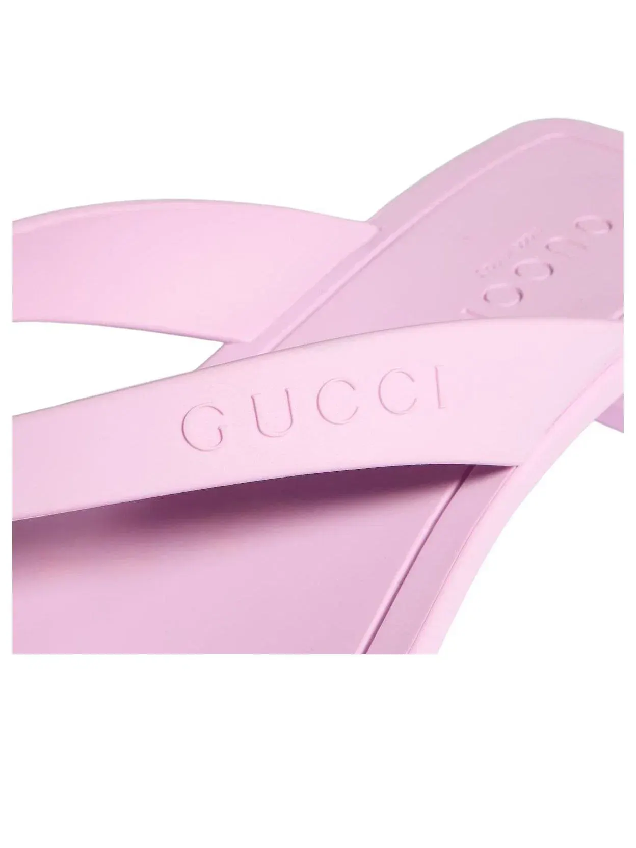Женские шлепанцы без застежки с открытым носком Gucci Vittoria — изображение 6 из 8, розовый