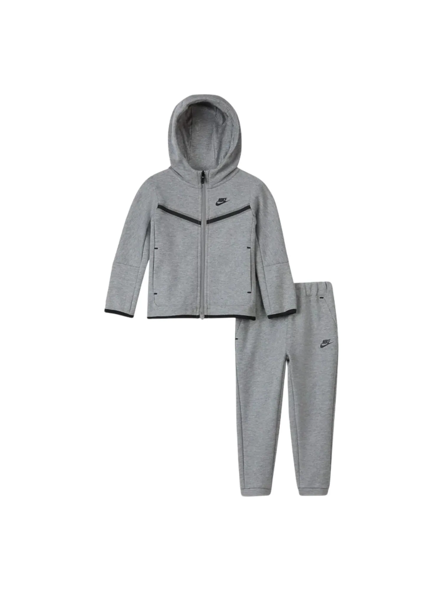Худи (PS) Nike Tech Fleece Full Zip Hoodie Set 'Dark Grey Heather' — изображение 1 из 2, серый