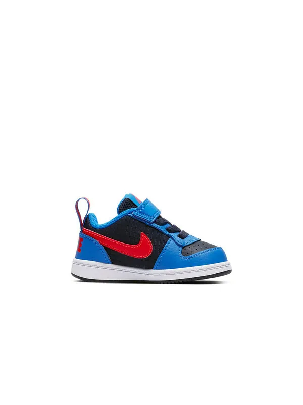 Кроссовки Court Borough Low Nike — изображение 2 из 3, синий/красный/черный