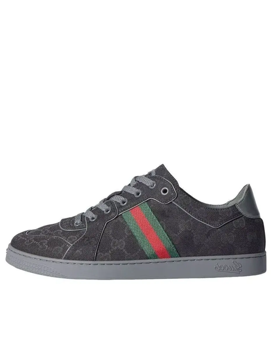 Мужские кеды с низким верхом Gucci Stretch Low-Top Sneaker — изображение 1 из 9, черный
