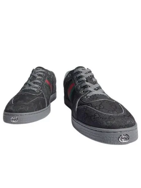 Мужские кеды с низким верхом Gucci Stretch Low-Top Sneaker — изображение 4 из 9, черный